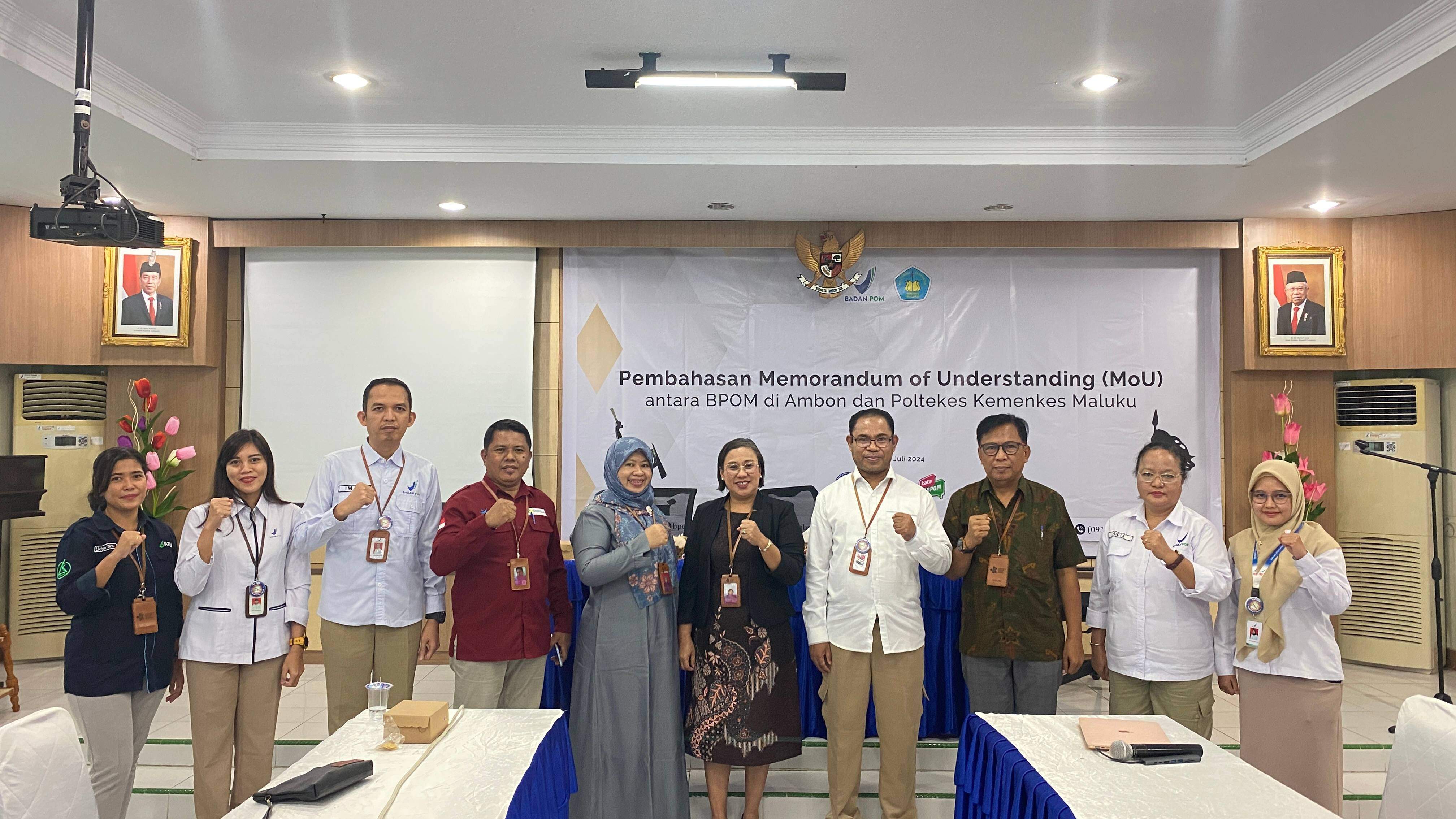 RAPAT PEMBAHASAN MoU ANTARA POLTEKKES MALUKU DAN BADAN POM DI AMBON