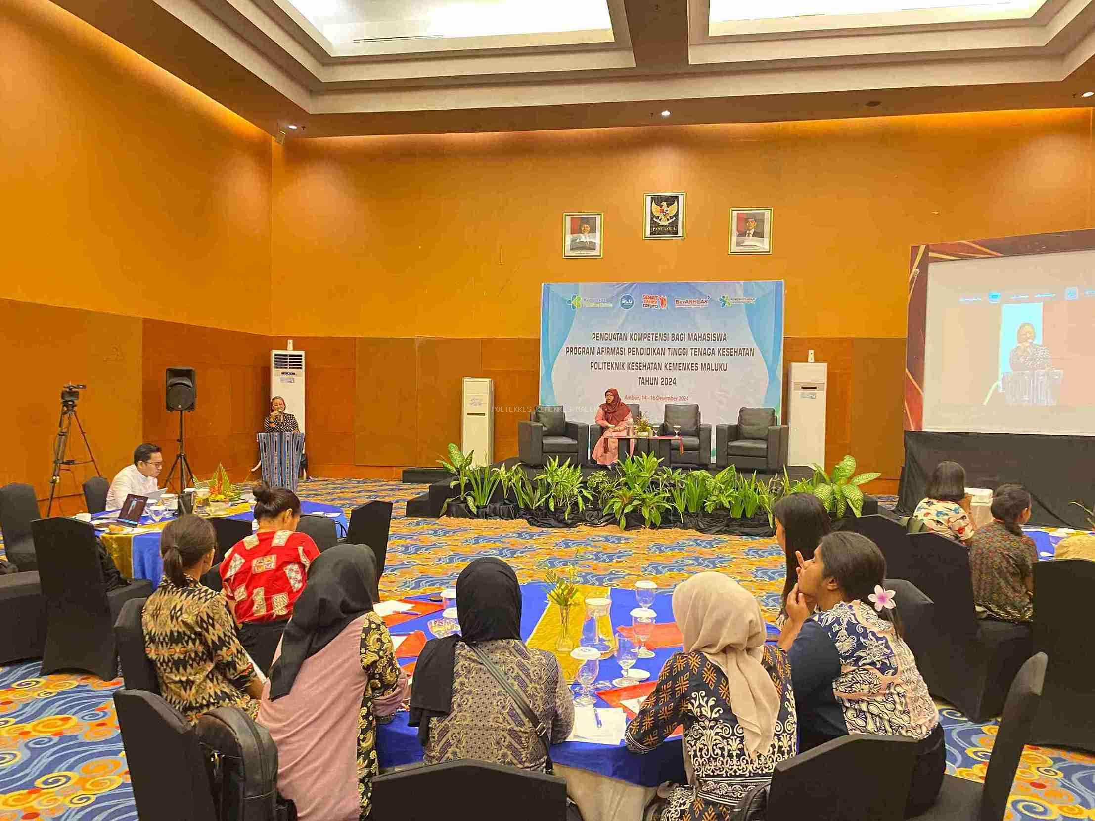 PENGUATAN KOMPETENSI BAGI MAHASISWA PROGRAM AFIRMASI PENDIDIKAN TINGGI TENAGA KESEHATAN POLTEKKES KEMENKES MALUKU 2024